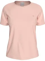 Remera de cuello redondo y manga corta, confeccionada en tejido de punto de algodón regenerativo. Presenta un diseño de corte regular con el logo de la marca bordado en el mismo tono en el pecho.