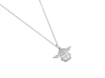 Collar de plata 925 con dije de Baby Yoda.