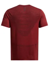 Remera deportiva Under Armour de manga corta, confeccionada en tejido de punto suave con zonas de ventilación de malla estratégicamente ubicadas. Presenta un diseño prácticamente sin costuras para mayor comodidad y detalles reflectantes para visibilidad.
