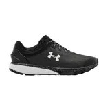 Championes de running Under Armour Charged Escaped 3 Evo, color negro con logo blanco en el lateral y entresuela con diseño moteado.