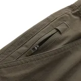 Bermuda cargo Hurley de color verde militar, con cintura elástica, cinturón negro incorporado con hebilla plástica y bolsillos laterales con solapa.