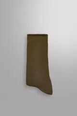 Calcetines de tejido con mezcla de algodón de la línea Zara Athleticz, con interior de rizo y acabados con rib vuelto en el puño.