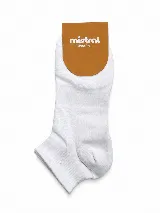 Medias soquete lisas de color blanco, marca Mistral.