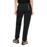 Pantalon de trekking Merrell color negro, confeccionado en tejido ripstop elástico. Presenta un corte recto, cintura con cinturón integrado de cinta con hebilla de liberación rápida y logo de la marca en la parte frontal.