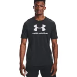 Remera Under Armour de hombre, color negro, de corte clásico y mangas cortas. Presenta el logo de la marca estampado en el pecho.