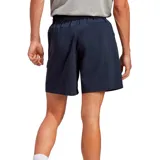 Short Adidas color azul marino con logo blanco, cintura elástica con cordón ajustable y tecnología Aeroready.