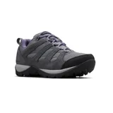 Championes de trekking Columbia modelo Redmond V2 Waterproof, color gris con detalles en violeta. Confeccionados en una combinación de gamuza, malla y materiales sintéticos, cuentan con suela de goma resistente y tecnología impermeable.