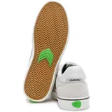 Championes de skate Cariuma Vallely, color blanco con logo negro, veganos, vulcanizados y hechos a mano.