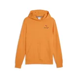Buzo con capucha de algodón color naranja, con bolsillo frontal tipo canguro y logo de Puma y McLaren Racing bordado en el pecho.
