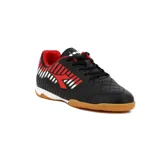 Championes de fútbol sala Diadora modelo Ocaso ID, color negro con detalles en rojo y blanco.