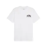 Remera blanca de algodón con logo Puma Squad estampado en el pecho.