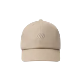 Gorra Eme Studios modelo Dek Ivory, color beige, con visera curva y logo bordado en relieve en el panel frontal.