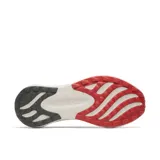 Championes de running Merrell Morphlite para hombre, de color marrón topo con suela blanca y detalles en rojo. Parte superior de tejido jacquard transpirable, entresuela de espuma y suela con tracción para diversos terrenos.