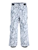 Pantalón de ski técnico impermeable y cortaviento con tiro alto, diseñado para brindar protección en condiciones de frío, viento y humedad. Confeccionado en tejido resistente, incorpora cierre con cremallera, bolsillos frontales y bolsillos laterales con cierre en velcro. Presenta ruedos con protección antinieve y polainas internas que bloquean la entrada de nieve, además de forro interior que aporta comodidad durante actividades de invierno.