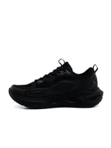Championes deportivos Wilok Umbro de hombre, color negro, con diseño chunky, capellada de malla transpirable con apliques sintéticos y suela robusta con detalles esculpidos.
