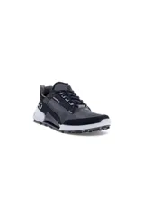 Championes Ecco Biom 2.1 X Mountain, color negro con detalles en gris, confeccionados en cuero nobuck y tejido con tecnología DriTan™ y membrana impermeable Ecco.