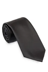 Corbata lisa color dorado.