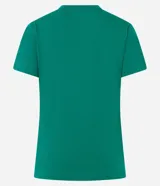 Remera básica de cuello redondo y manga corta, confeccionada en algodón peruano de alta calidad. Presenta un diseño liso y versátil, ideal para uso diario.