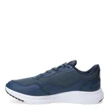 Championes deportivos Topper modelo Wind 5, color azul con detalles en negro y suela blanca. Presentan un diseño de malla transpirable con refuerzos sintéticos y cierre mediante cordones.