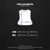 Musculosa sin mangas de algodón elastizado, color gris melange, con estampado frontal arqueado en azul desgastado que dice "HERMOD".