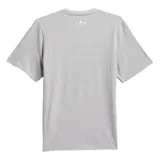 Remera gris de Adidas con estampado de un personaje haciendo skate y texto "International Sports".