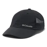 Gorra Columbia Tech Shade II Hat de color negro, con diseño de paneles y laterales de malla transpirable. Cuenta con tecnología Omni-Wick para absorción de humedad y el logotipo de la marca bordado en el frente.
