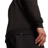 Campera deportiva Puma Squad color beige con mangas blancas, cierre con botones a presión, cuello y puños acanalados con ribete blanco, bolsillos laterales y logo Puma estampado en el pecho.