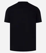 Remera básica de corte slim para hombre, confeccionada en suave algodón peruano con cuello redondo y mangas cortas, de diseño liso.