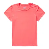 Remera técnica de manga corta Merrell, confeccionada en tejido elástico con tecnología Drirelease para control de humedad y protección solar UPF30+. Presenta cuello redondo y costuras planas para mayor comodidad.