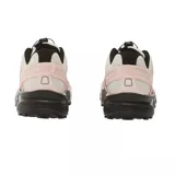 Championes de trail running Salomon Speedcross 3, con diseño técnico en colores crema y rosa. Presentan sistema de ajuste rápido Quicklace, refuerzos laterales y suela Contagrip de alta tracción para terrenos irregulares.