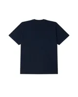 Remera de manga corta Obey, confeccionada en algodón con teñido de pigmento. Presenta cuello redondo elástico y el logo de la marca bordado en pequeño sobre el pecho.