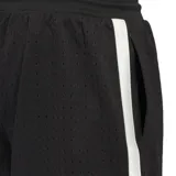 Shorts de básquet Adidas Originals color negro con logo blanco y cintura elastizada con cordón ajustable.