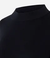 Buzo suéter en tricot de cuello redondo y manga larga con puños ajustados, de la marca Marfinno.