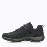 Championes de trekking Merrell modelo Accentor 3 Sport Gtx, color negro con detalles en naranja. Diseño deportivo con membrana impermeable GORE-TEX, parte superior de cuero sintético y malla, puntera protectora de goma y suela de alta tracción.