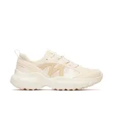 Zapatillas deportivas color crema con detalles en beige y blanco. Capellada de malla y material sintético, con cordones y tirador en el talón. Entresuela con tecnología FLEXconnect® y plantilla FLOATPRO FOAM™.