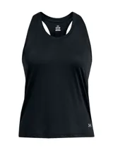 Musculosa deportiva Under Armour de corte clásico con espalda deportiva, confeccionada en tejido ligero y transpirable con tecnología de secado rápido.