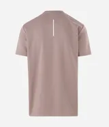 Remera deportiva Get Over de color azul marino, confeccionada en tech fleece con tecnología dry de secado rápido, cuello redondo y manga corta, de corte holgado.