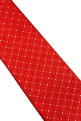 Corbata verde oscuro con estampado floral y pañuelo de bolsillo a juego.