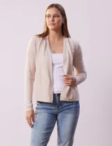 Cardigan tejido color beige, marca Vila Milano.