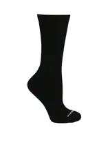 Pack de dos pares de medias largas Hush Puppies en colores negro y blanco, confeccionadas en bambú y algodón, con diseño deportivo y logo en la puntera.