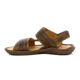 Sandalias franciscanas Starsax para hombre, color sésamo, con ajuste de velcro.