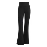 Pantalon de mujer Adidas modelo W Coq Ft Pt, color negro, de corte acampanado y cintura alta elástica.