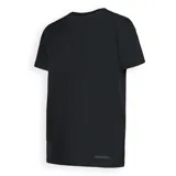 Remera de cuello redondo y manga corta, confeccionada en tejido suave de Tencel, con diseño básico y versátil.
