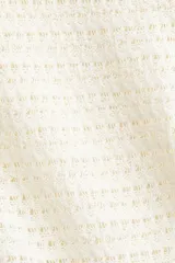 Short blanco de punto pointelle suave, ajustado y de tiro alto con elástico revestido en la cintura.