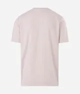 Remera deportiva Get Over de poliéster color blanco, con cuello redondo, mangas raglán y detalles de vivo en contraste. Cuenta con un pequeño estampado geométrico en el pecho.