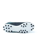 Championes de fútbol Umbro Tocco II Club A, color azul con detalles en blanco y celeste.