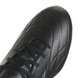 Championes de fútbol Adidas Copa Pure.4 TF, color negro, para hombre. Capellada de material sintético suave con las tres tiras características de la marca en los laterales. Suela de goma estriada para uso en canchas de césped sintético.