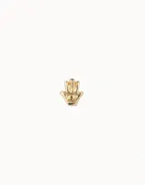 Aro piercing dorado con forma de mano de Fátima.