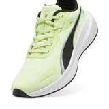 Championes Puma Skyrocket Lite, color verde neón con detalles en negro y plateado.
