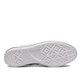 Championes Converse de caña alta con plataforma, color negro con glitter plateado y detalles en color cobre.